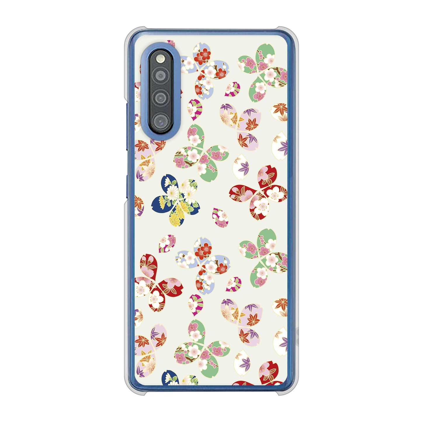 Galaxy A41 SC-41A docomo 高画質仕上げ 背面印刷 ハードケース 和花柄