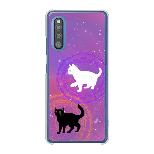 Galaxy A41 SC-41A docomo 高画質仕上げ 背面印刷 ハードケース 魔法陣猫