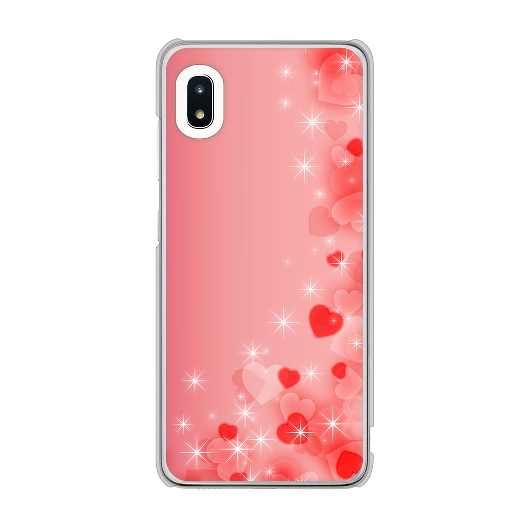 Galaxy A21 SC-42A docomo 高画質仕上げ 背面印刷 ハードケース 【003 ハート色の夢】