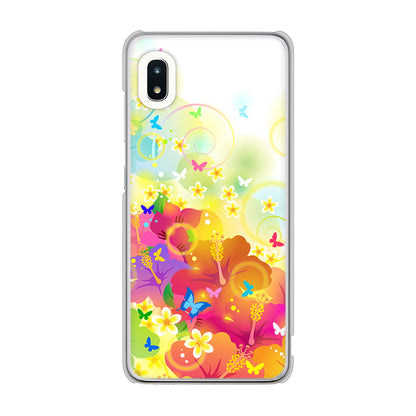 Galaxy A21 SC-42A docomo 高画質仕上げ 背面印刷 ハードケース バタフライ