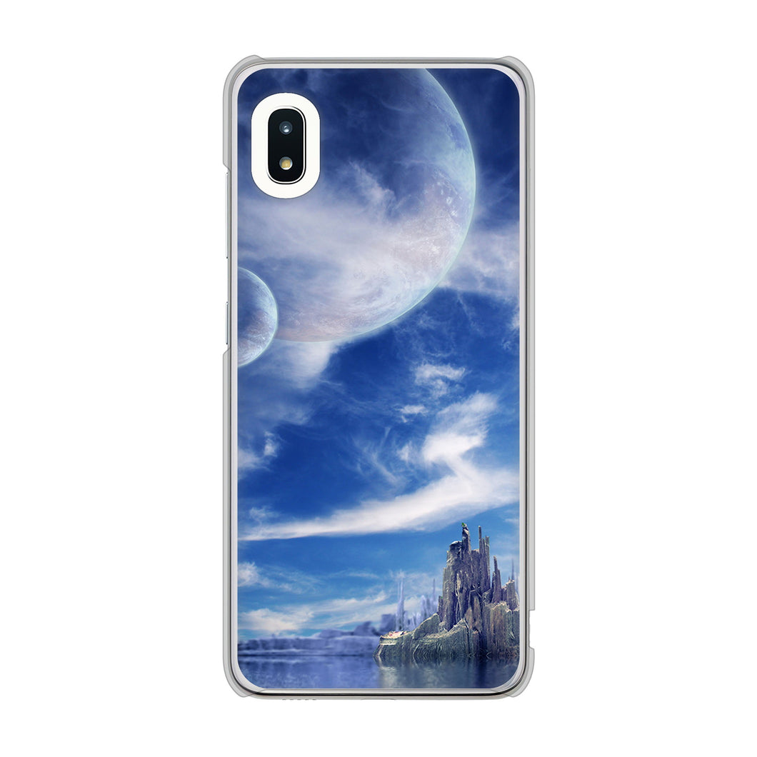 Galaxy A21 SC-42A docomo 高画質仕上げ 背面印刷 ハードケース 【1270 広がる宇宙】