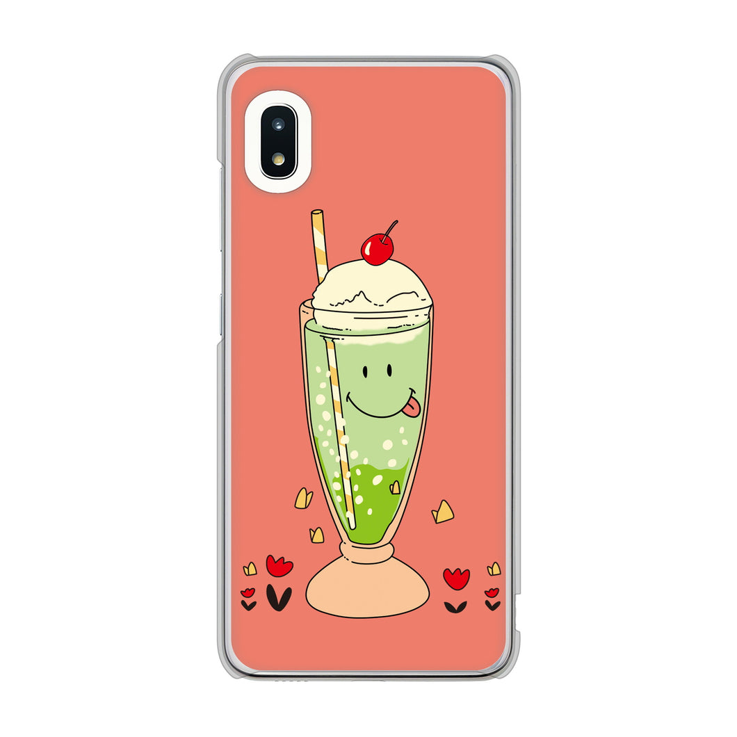 Galaxy A21 SC-42A docomo 高画質仕上げ 背面印刷 ハードケース スイーツイラスト