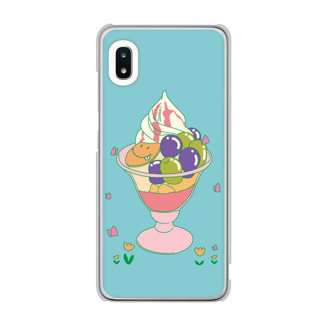 Galaxy A21 SC-42A docomo 高画質仕上げ 背面印刷 ハードケース スイーツイラスト