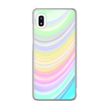 Galaxy A21 SC-42A docomo 高画質仕上げ 背面印刷 ハードケース レインボー