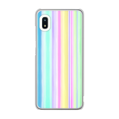 Galaxy A21 SC-42A docomo 高画質仕上げ 背面印刷 ハードケース レインボー