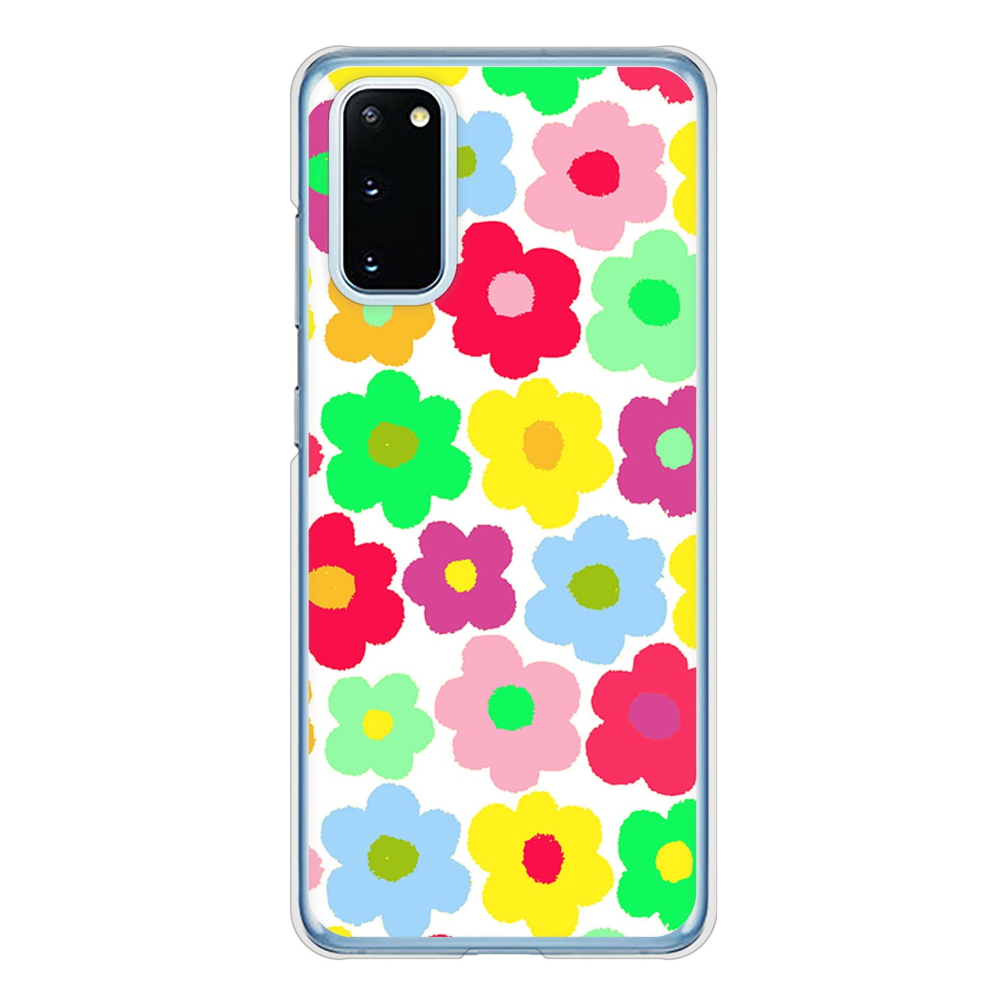 Galaxy S20 5G SC-51A docomo 高画質仕上げ 背面印刷 ハードケース ルーズフラワー