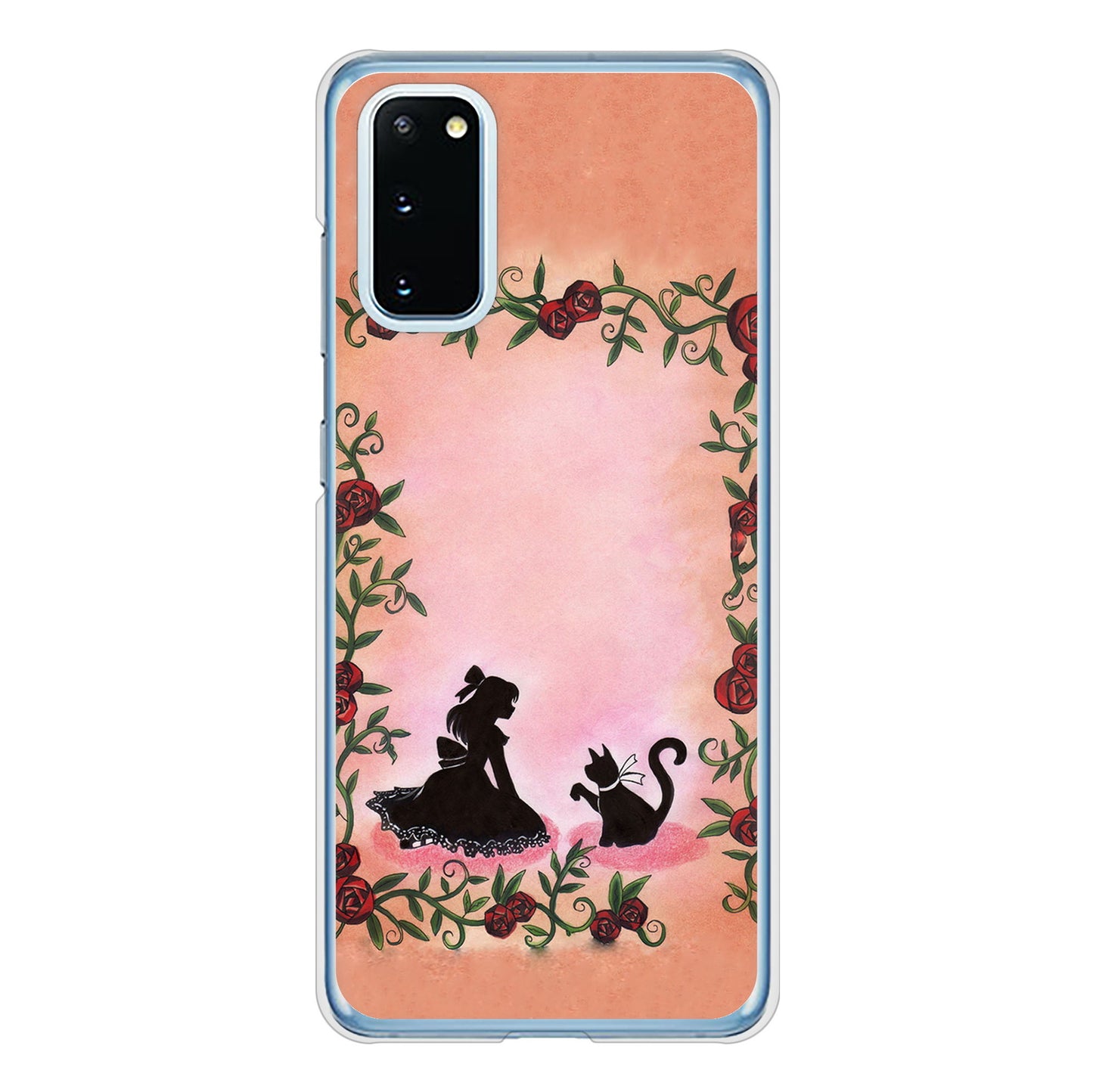 Galaxy S20 5G SC-51A docomo 高画質仕上げ 背面印刷 ハードケース お姫様とネコ