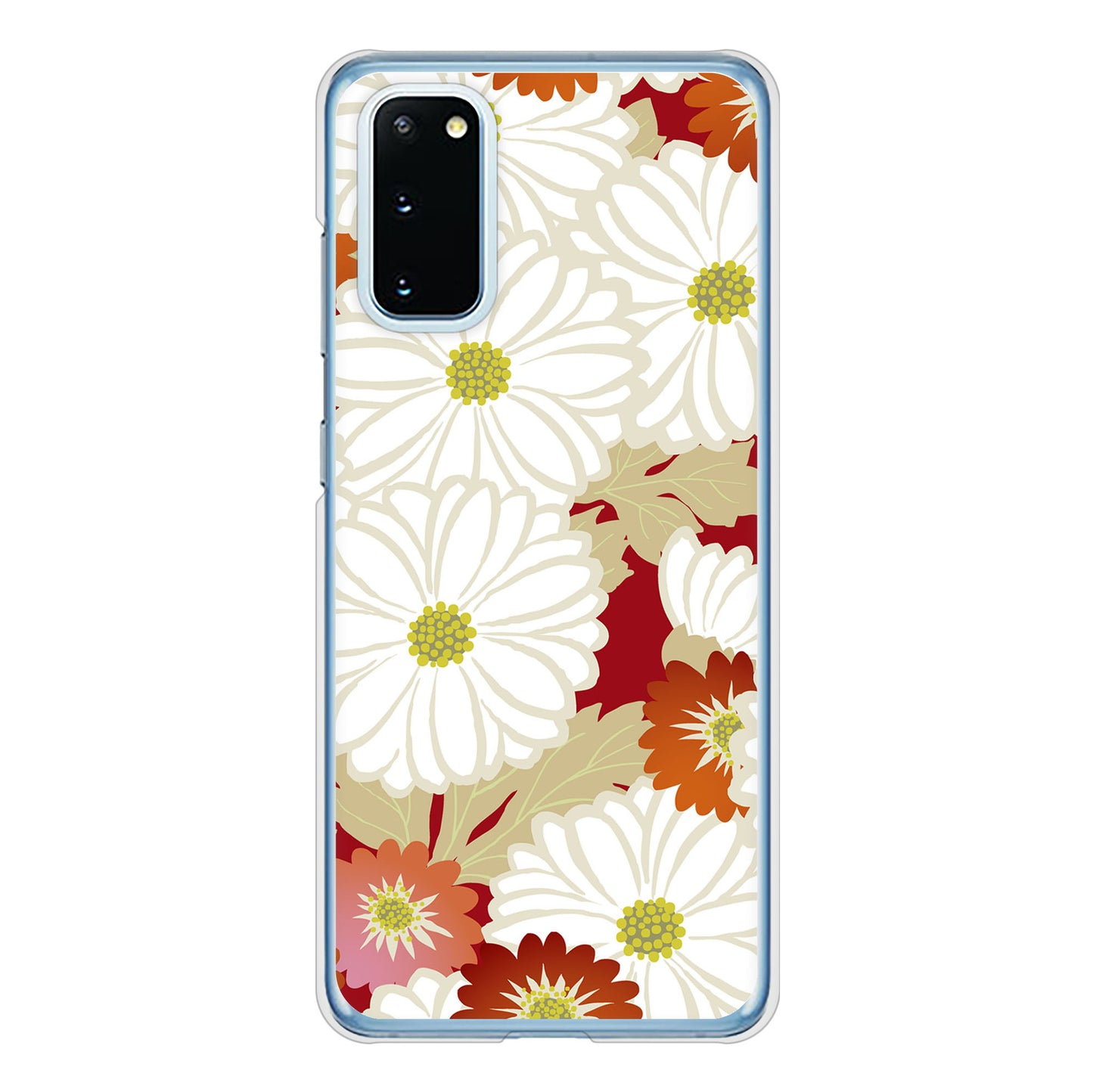 Galaxy S20 5G SC-51A docomo 高画質仕上げ 背面印刷 ハードケース 和花柄