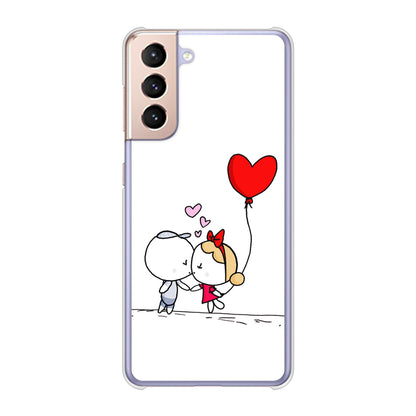 Galaxy S21 5G SC-51B docomo 高画質仕上げ 背面印刷 ハードケース カップル