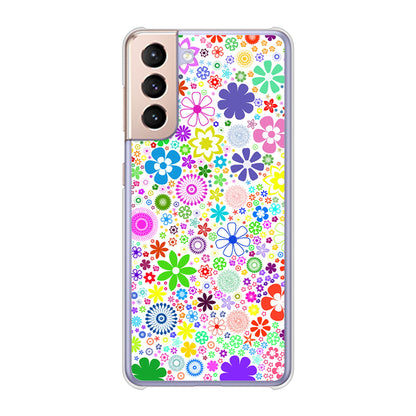 Galaxy S21 5G SC-51B docomo 高画質仕上げ 背面印刷 ハードケース リバティプリント