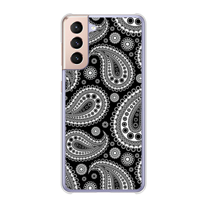 Galaxy S21 5G SC-51B docomo 高画質仕上げ 背面印刷 ハードケース ペイズリー