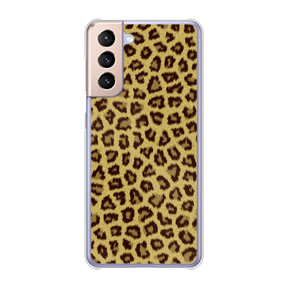 Galaxy S21 5G SC-51B docomo 高画質仕上げ 背面印刷 ハードケース ヒョウ柄ベーシックS