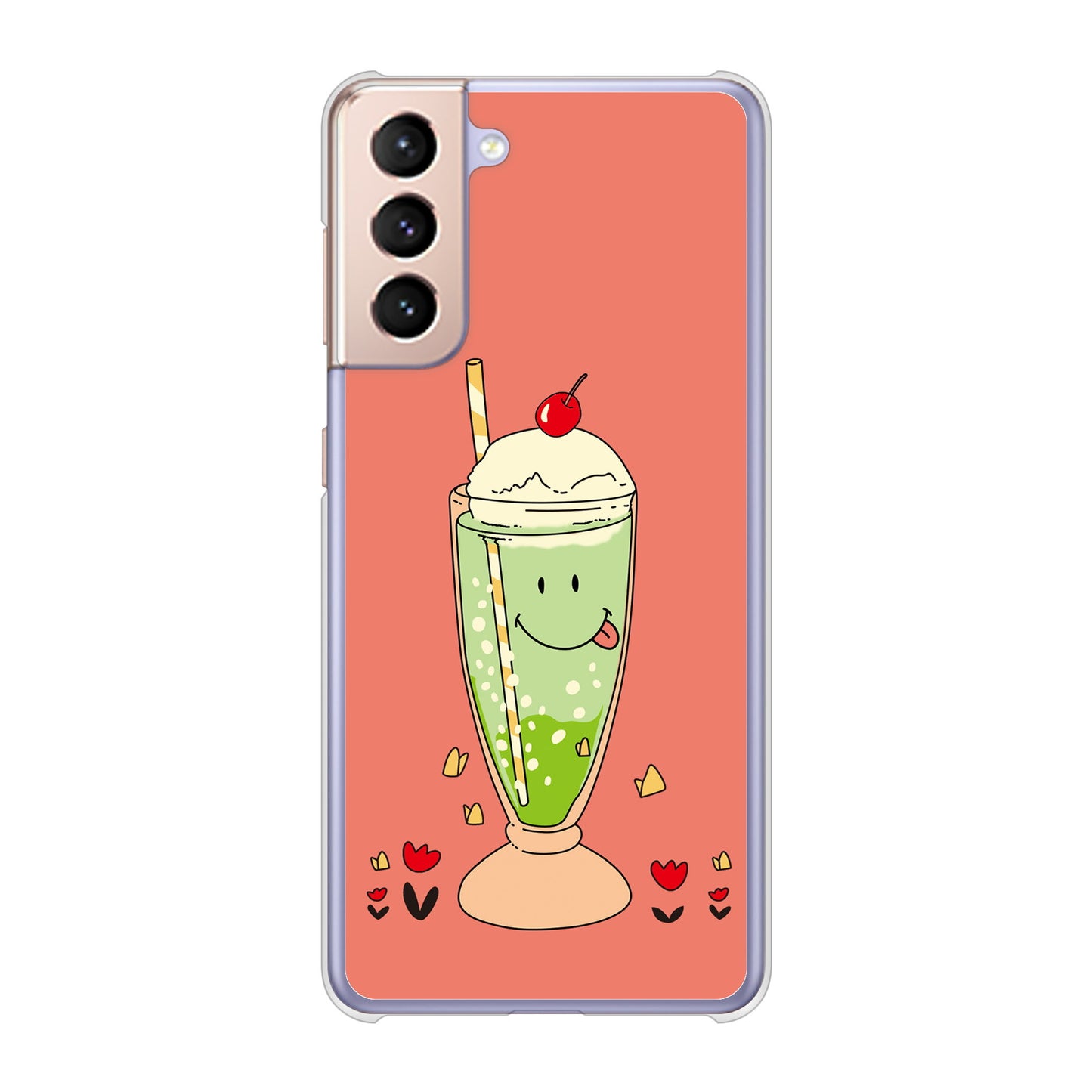 Galaxy S21 5G SC-51B docomo 高画質仕上げ 背面印刷 ハードケース スイーツイラスト