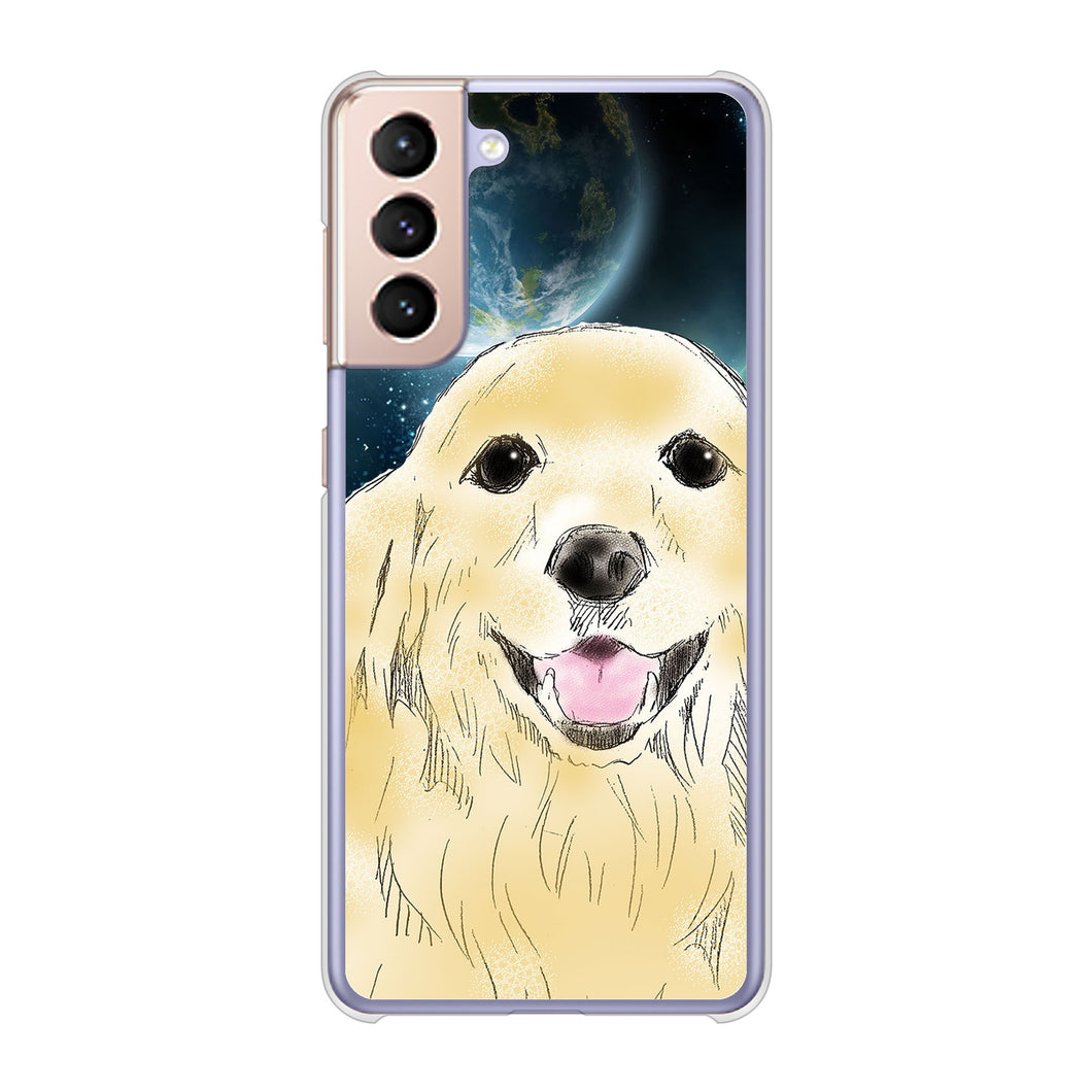Galaxy S21 5G SC-51B docomo 高画質仕上げ 背面印刷 ハードケース ゴールデンレトリバー