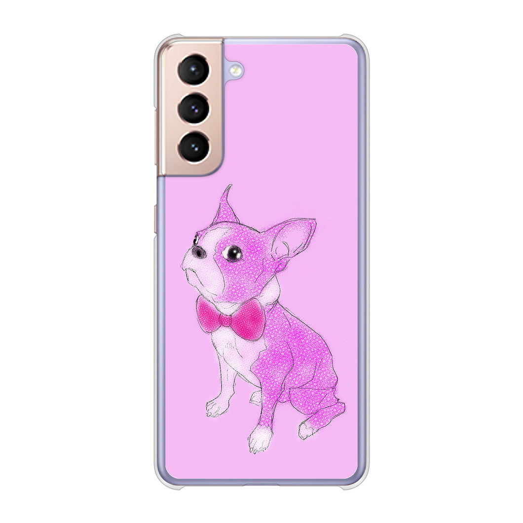 Galaxy S21 5G SC-51B docomo 高画質仕上げ 背面印刷 ハードケース ボストンテリア