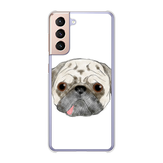 Galaxy S21 5G SC-51B docomo 高画質仕上げ 背面印刷 ハードケース パグ