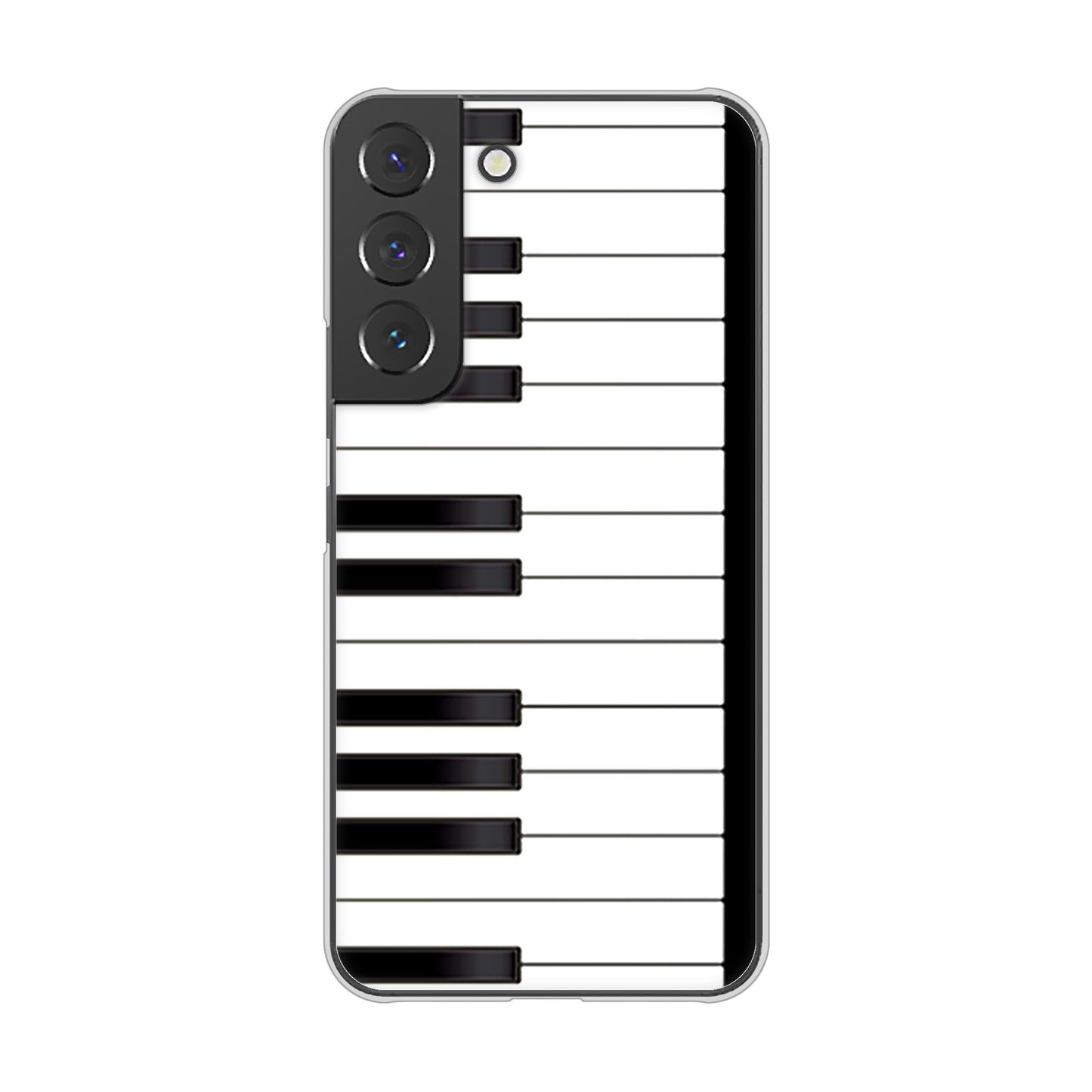 Galaxy S22 SC-51C docomo 高画質仕上げ 背面印刷 ハードケース ピアノ
