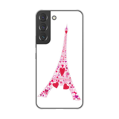 Galaxy S22 SC-51C docomo 高画質仕上げ 背面印刷 ハードケース LOVE フランス