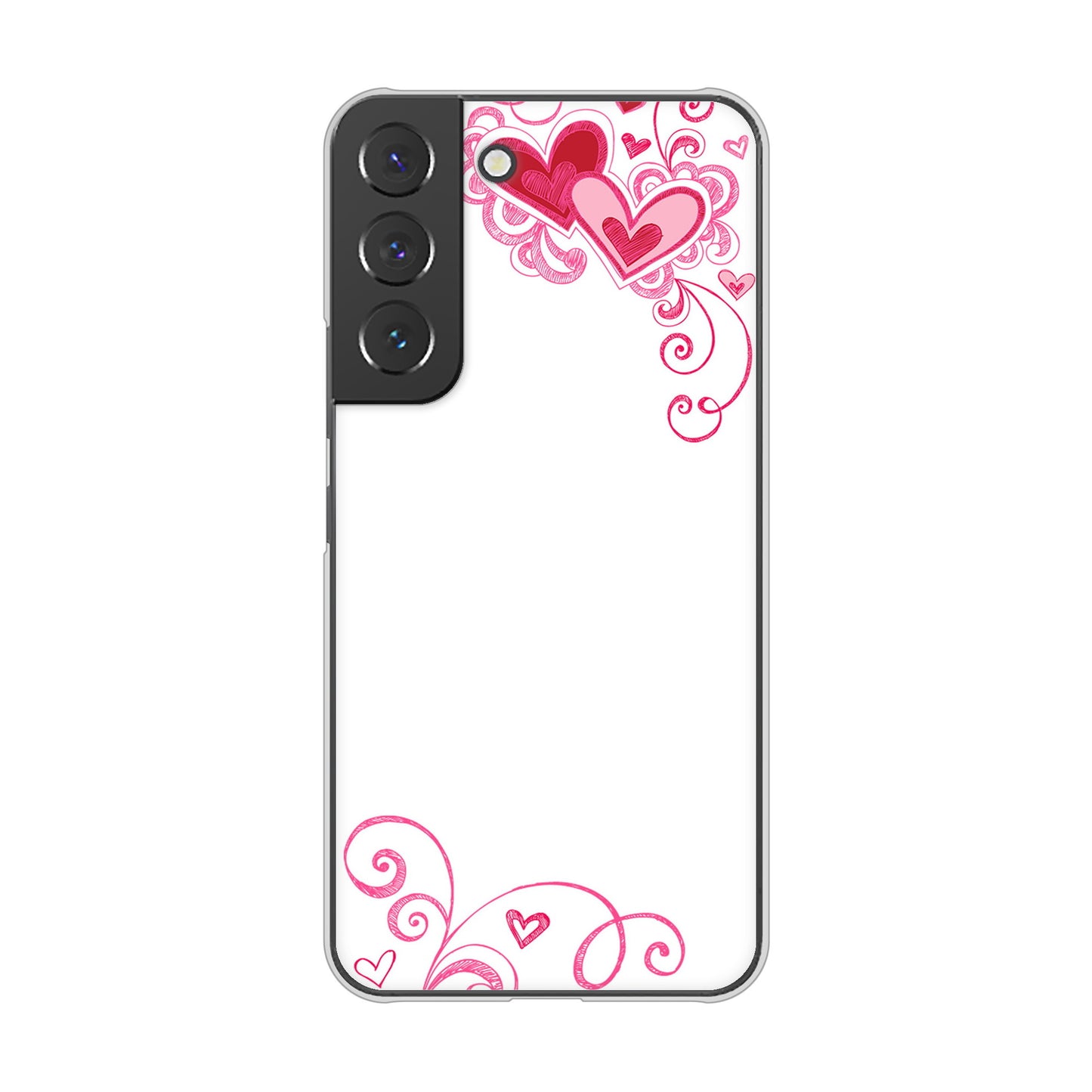 Galaxy S22 SC-51C docomo 高画質仕上げ 背面印刷 ハードケース プリティハート