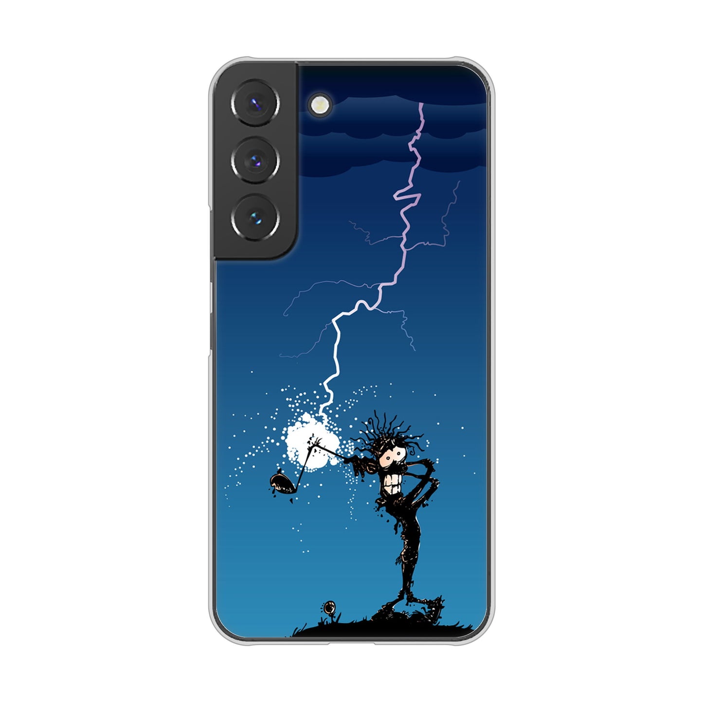 Galaxy S22 SC-51C docomo 高画質仕上げ 背面印刷 ハードケース 【417 ゴルファーの苦難】