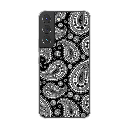 Galaxy S22 SC-51C docomo 高画質仕上げ 背面印刷 ハードケース ペイズリー