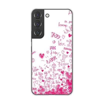 Galaxy S22 SC-51C docomo 高画質仕上げ 背面印刷 ハードケース プリティハート