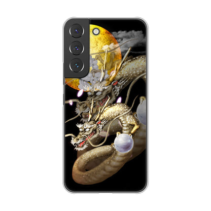 Galaxy S22 SC-51C docomo 高画質仕上げ 背面印刷 ハードケース 龍