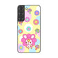 Galaxy S22 SC-51C docomo 高画質仕上げ 背面印刷 ハードケース むかいあぐる フラワーうさぎのフラッピョン