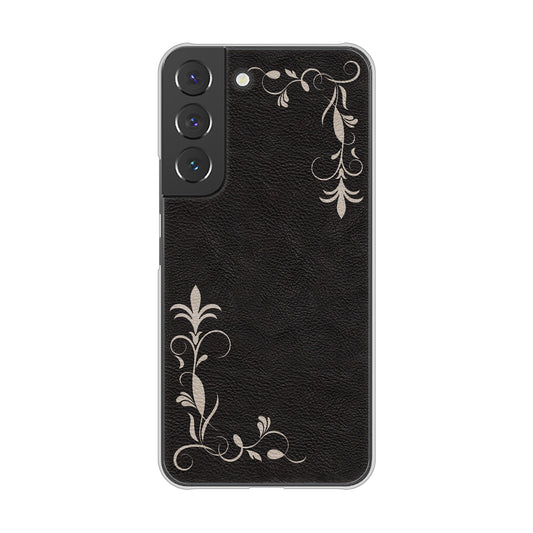 Galaxy S22 SC-51C docomo 高画質仕上げ 背面印刷 ハードケース 【EK825 レザー風グラスフレーム】