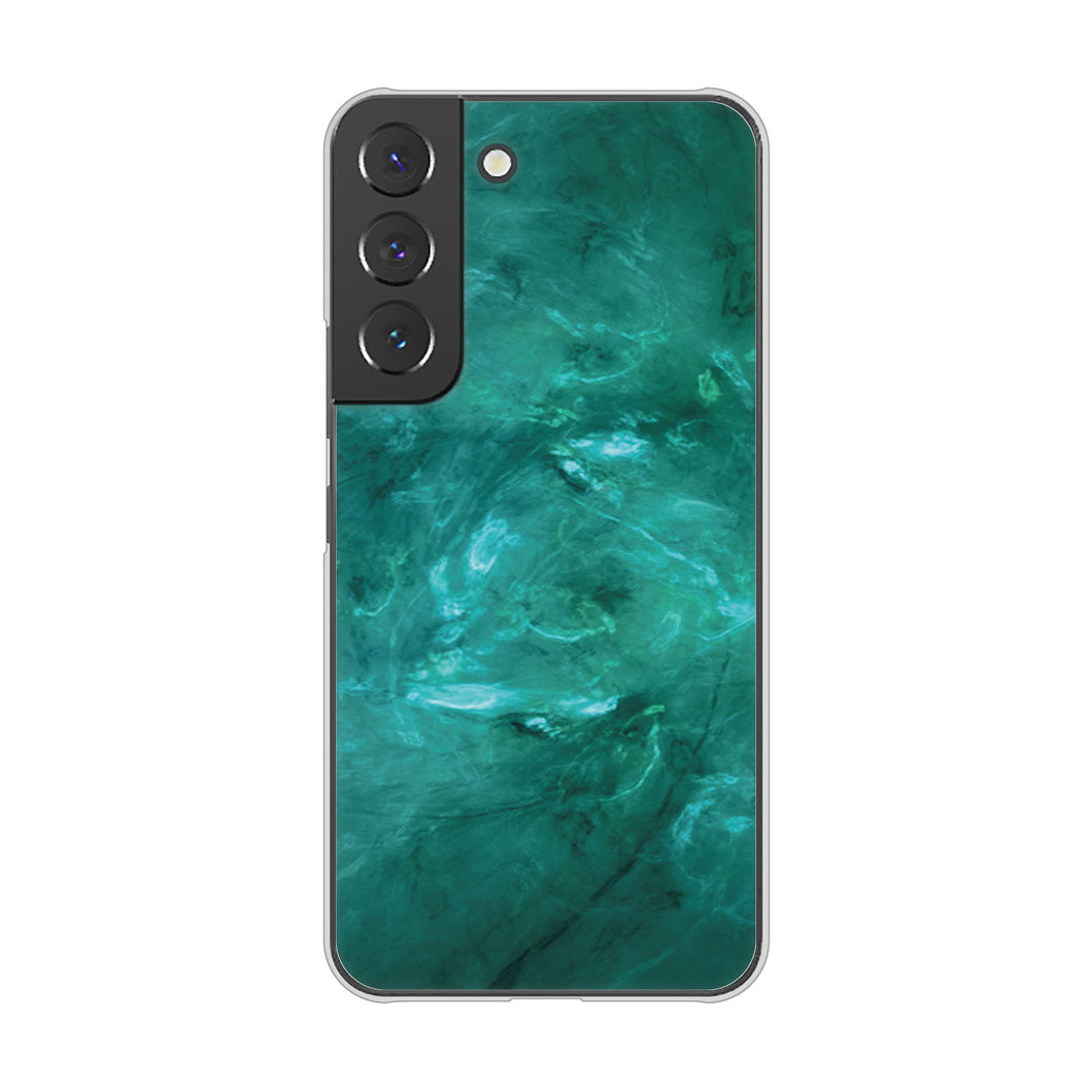 Galaxy S22 SC-51C docomo 高画質仕上げ 背面印刷 ハードケース 大理石BK