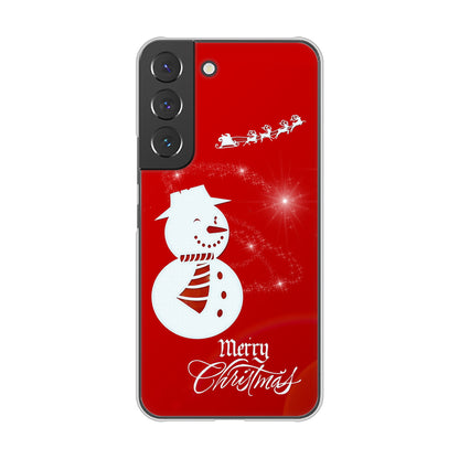 Galaxy S22 SC-51C docomo 高画質仕上げ 背面印刷 ハードケース クリスマス