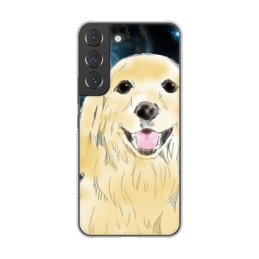 Galaxy S22 SC-51C docomo 高画質仕上げ 背面印刷 ハードケース ゴールデンレトリバー
