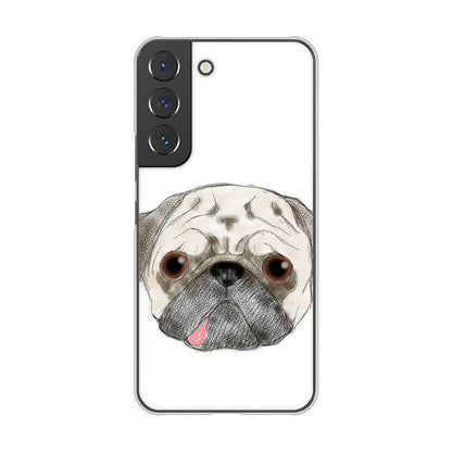 Galaxy S22 SC-51C docomo 高画質仕上げ 背面印刷 ハードケース パグ