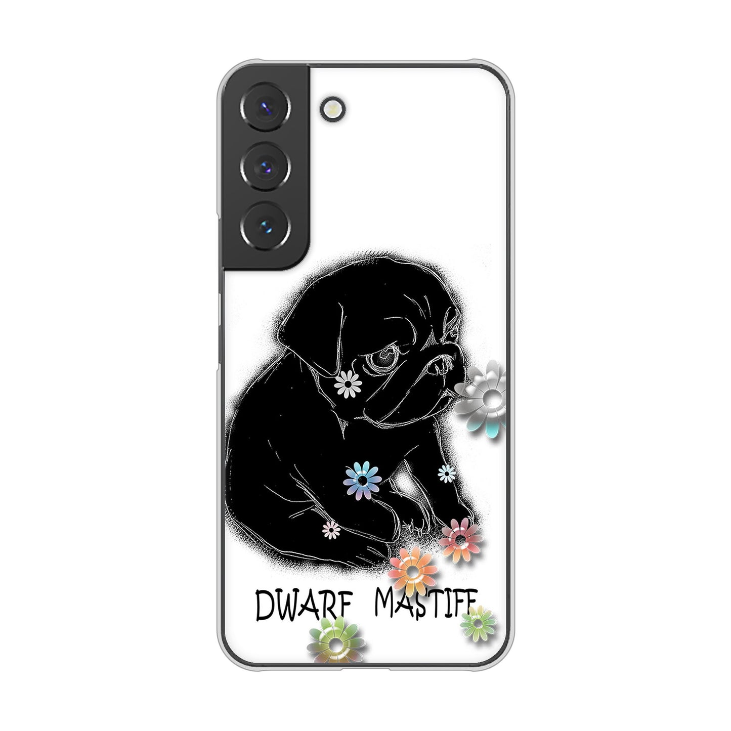 Galaxy S22 SC-51C docomo 高画質仕上げ 背面印刷 ハードケース パグ