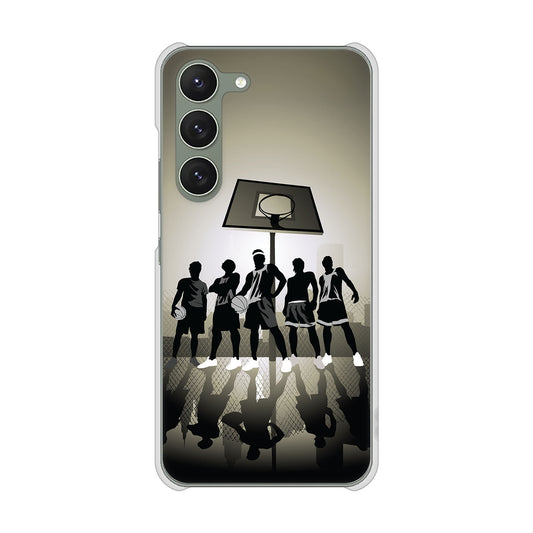 Galaxy S23 SC-51D docomo 高画質仕上げ 背面印刷 ハードケース 【389 クールバスケ】
