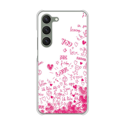 Galaxy S23 SC-51D docomo 高画質仕上げ 背面印刷 ハードケース プリティハート