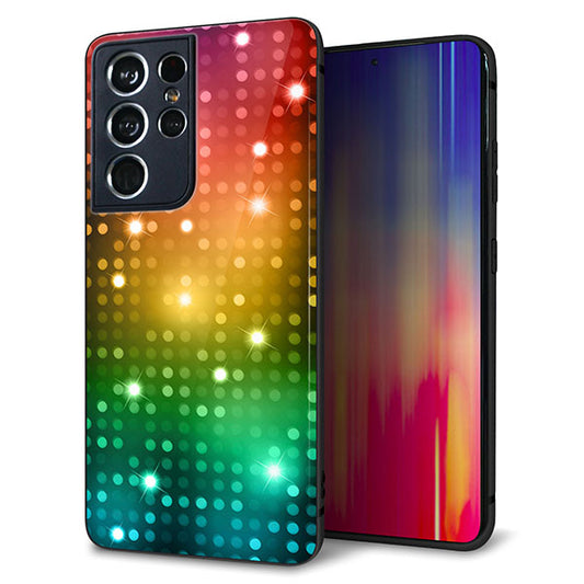 docomo ギャラクシーS21 ウルトラ 5G SC-52B 強化ガラス＆TPUスマホケース ガラプリ【419  フラッシュタワー】