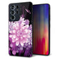 docomo ギャラクシーS21 ウルトラ 5G SC-52B 強化ガラス＆TPUスマホケース ガラプリ【564  3Dフラワー】