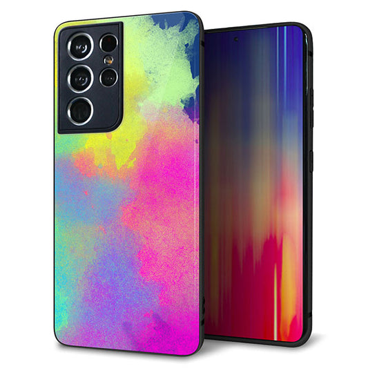 docomo ギャラクシーS21 ウルトラ 5G SC-52B 強化ガラス＆TPUスマホケース ガラプリ【YJ294 デザイン色彩】