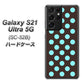 docomo ギャラクシーS21 ウルトラ 5G SC-52B 高画質仕上げ 背面印刷 ハードケース【1352 シンプルビッグ水色茶】