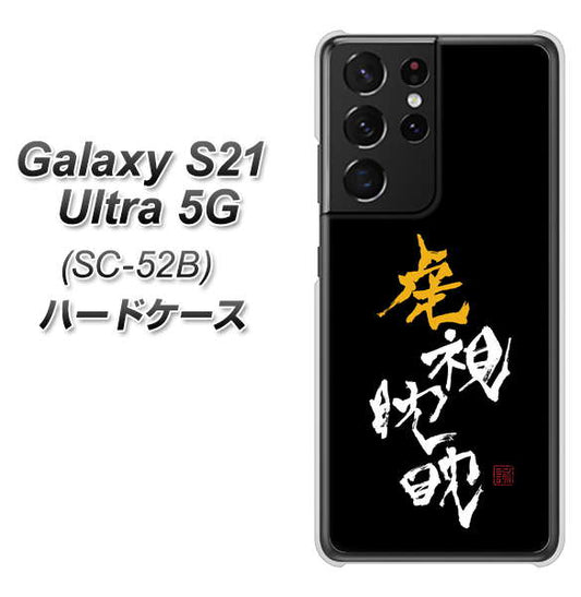 docomo ギャラクシーS21 ウルトラ 5G SC-52B 高画質仕上げ 背面印刷 ハードケース【OE803 虎視眈々】