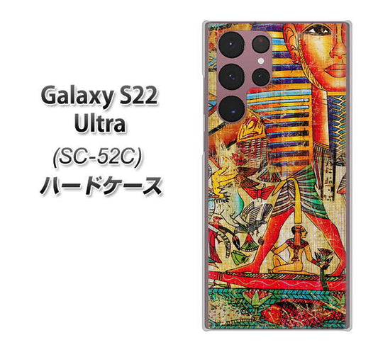 Galaxy S22 Ultra SC-52C docomo 高画質仕上げ 背面印刷 ハードケース【329 ナイル ツタンカーメン】