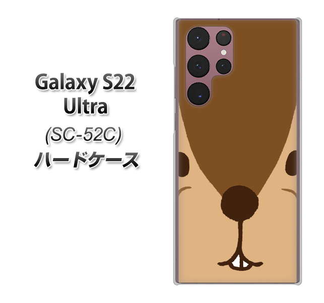 Galaxy S22 Ultra SC-52C docomo 高画質仕上げ 背面印刷 ハードケース【349 りす】