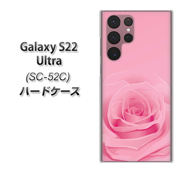 Galaxy S22 Ultra SC-52C docomo 高画質仕上げ 背面印刷 ハードケース【401 ピンクのバラ】