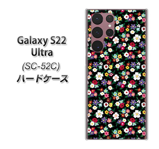 Galaxy S22 Ultra SC-52C docomo 高画質仕上げ 背面印刷 ハードケース【778 マイクロリバティプリントBK】