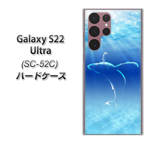 Galaxy S22 Ultra SC-52C docomo 高画質仕上げ 背面印刷 ハードケース【1047 海の守り神くじら】