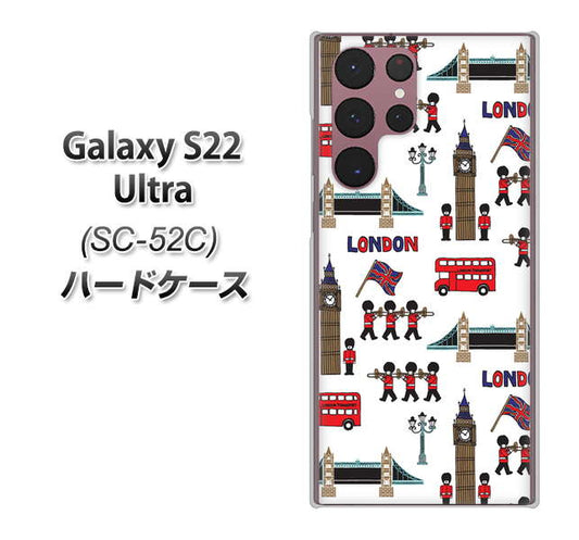 Galaxy S22 Ultra SC-52C docomo 高画質仕上げ 背面印刷 ハードケース【EK811 ロンドンの街】