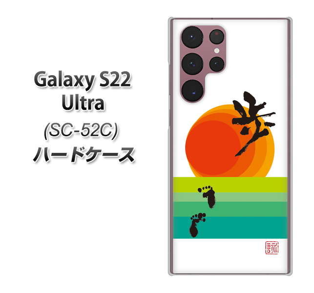 Galaxy S22 Ultra SC-52C docomo 高画質仕上げ 背面印刷 ハードケース【OE809 歩ム】