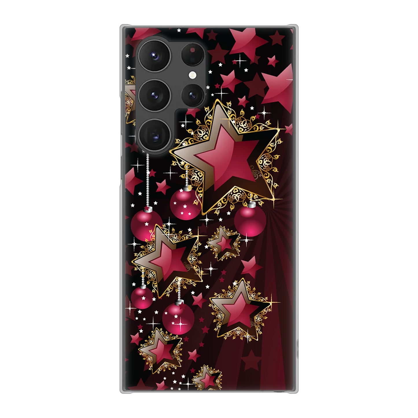 Galaxy S23 Ultra SC-52D docomo 高画質仕上げ 背面印刷 ハードケース 【434 星の壁】