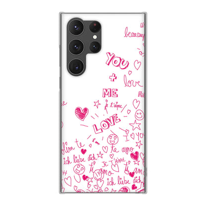 Galaxy S23 Ultra SC-52D docomo 高画質仕上げ 背面印刷 ハードケース プリティハート